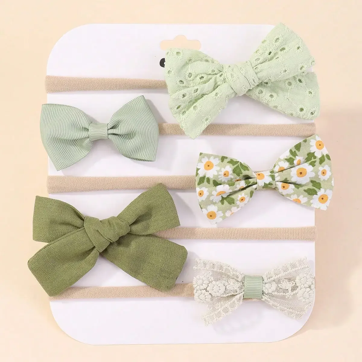 Baby Nursery Set - 5 Teile/satz Baby Elastische Stirnband Neugeborenen