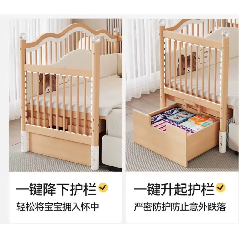 Massivholz-Babybett mit Mehrfu – Baby Nursery And Co Bewertung und Preis