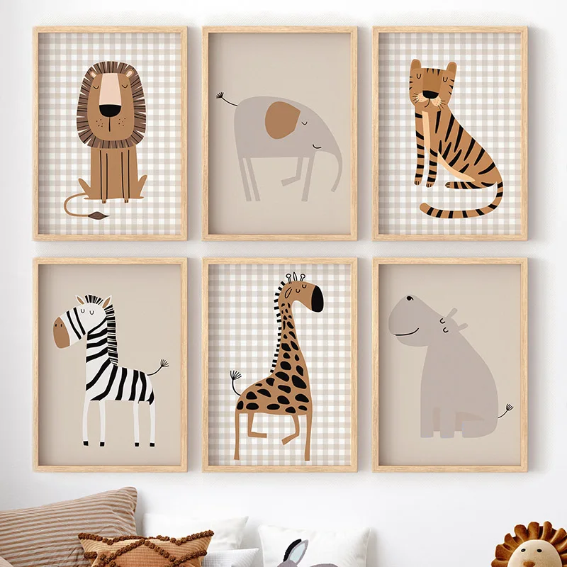 (Kein Rahmen) Löwe, Tiger, Ele – Baby Nursery Frames Bewertung und Preis