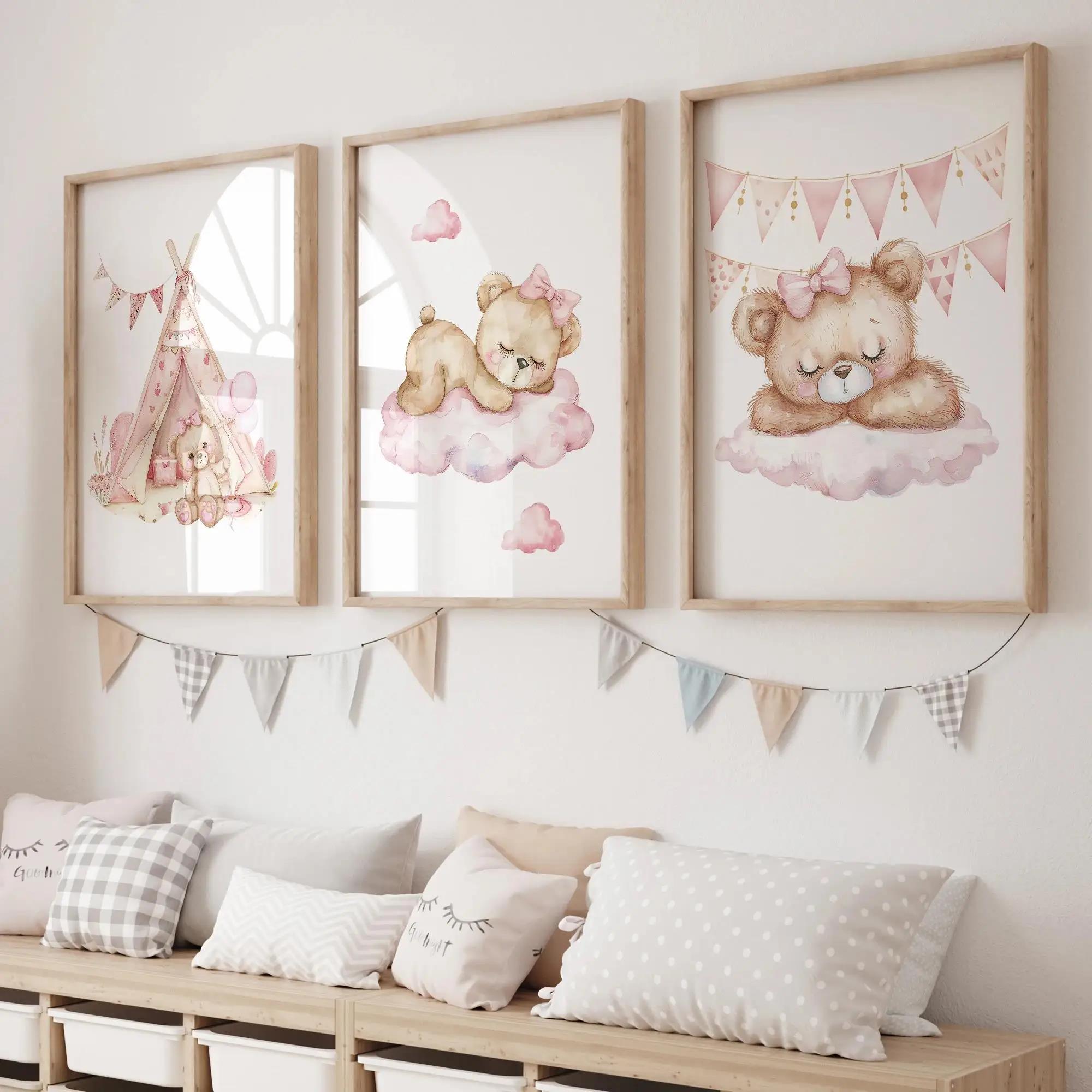 Rosa Traum Bär Karussell Zelt  – Baby Nursery Set Bewertung und Preis