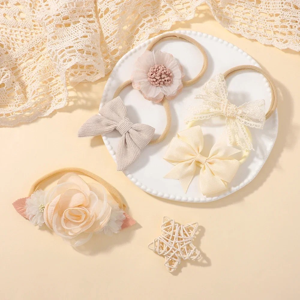 5Pcs Baby Blume Spitze Bogen S – Baby Nursery Set Bewertung und Preis