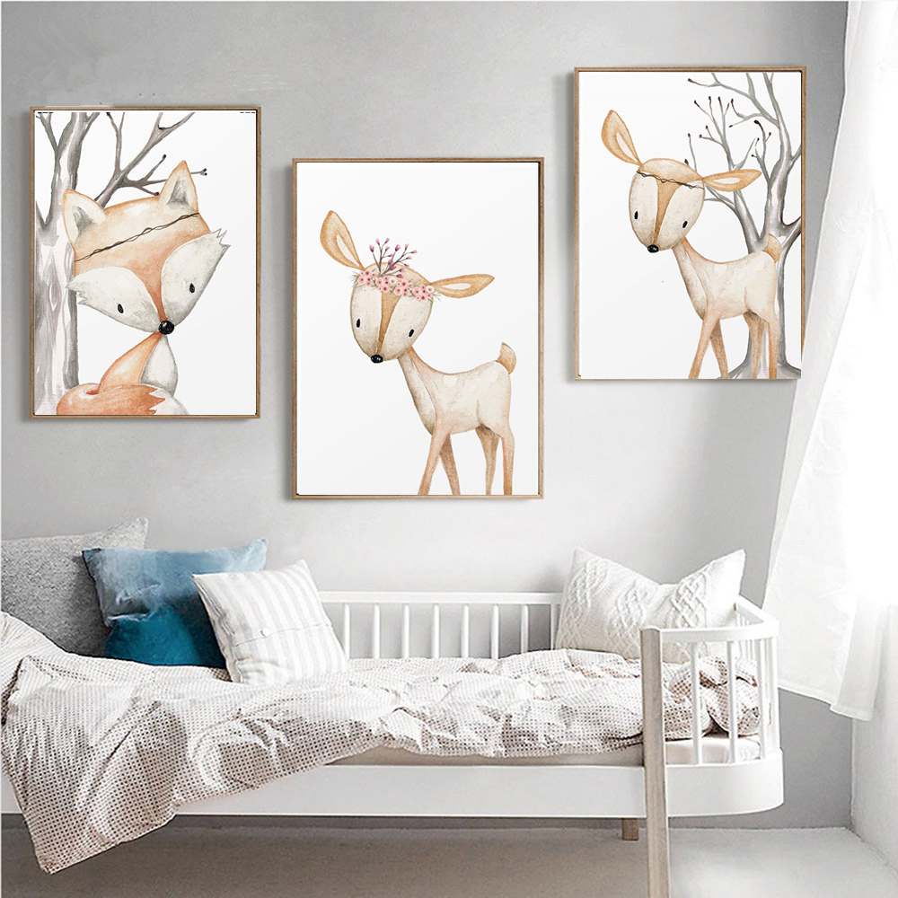 Cartoon Kaninchen Poster Fuchs – Baby Nursery Mirror Bewertung und Preis