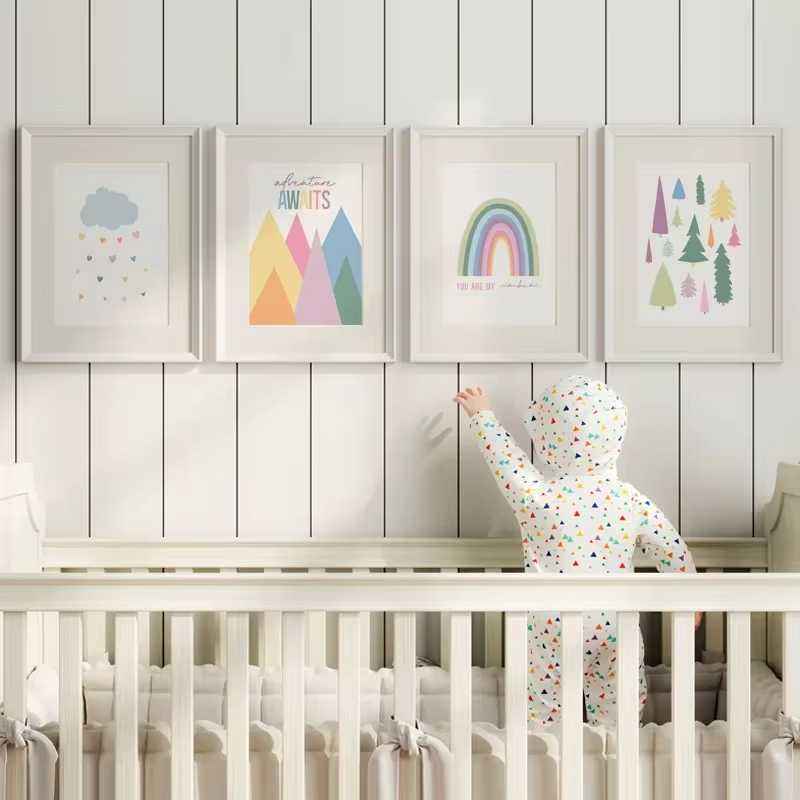 Boho ABC Regenbogen Sonne Wolk – Baby Nursery Mirror Bewertung und Preis