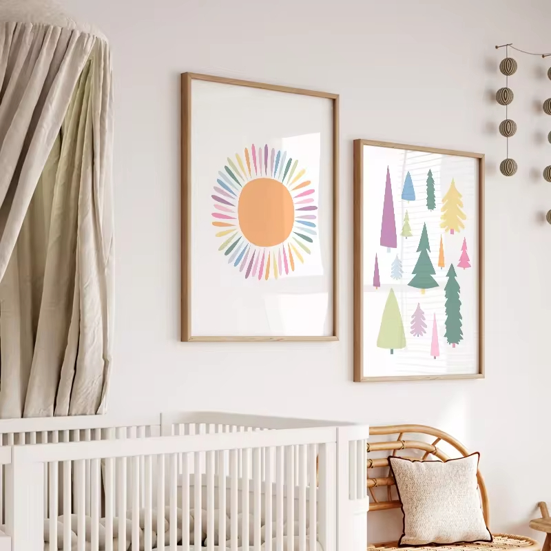 Boho ABC Regenbogen Sonne Wolk – Baby Nursery Mirror Bewertung und Preis