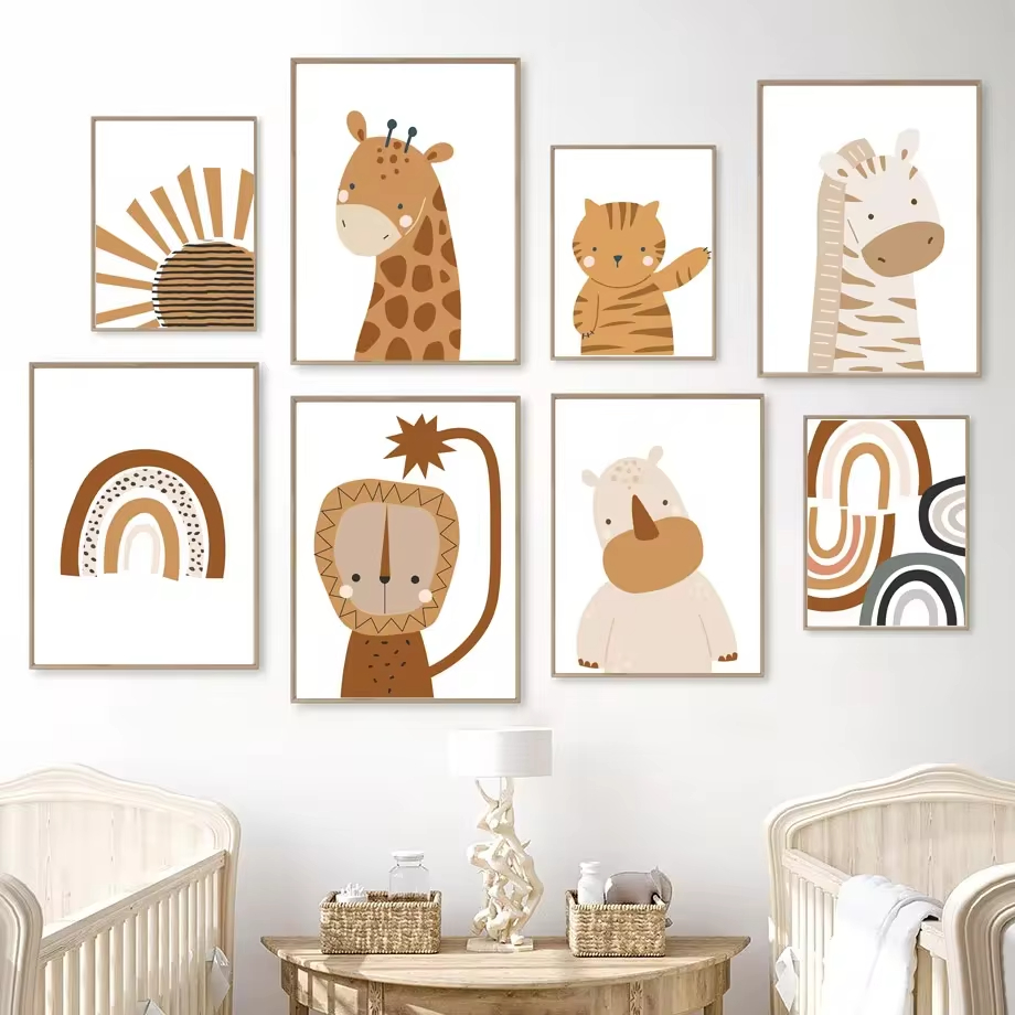 Regenbogen Sonne Löwe Dinosaur – Baby Nursery Mirror Bewertung und Preis
