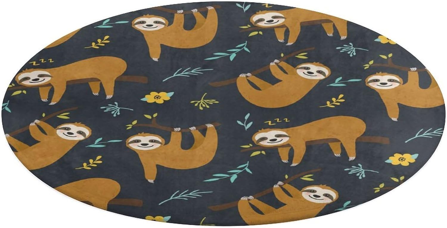 Niedliches Faultier-Dschungelm – Baby Nursery Jungle Rug Bewertung und Preis