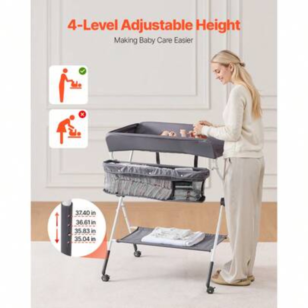 Klappbarer Baby-Wickeltisch mi – Baby Nursery Shelf Bewertung und Preis