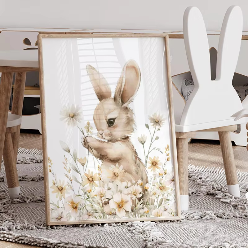Herbst Kaninchen Wilde Blume D – Baby Nursery Mirror Bewertung und Preis