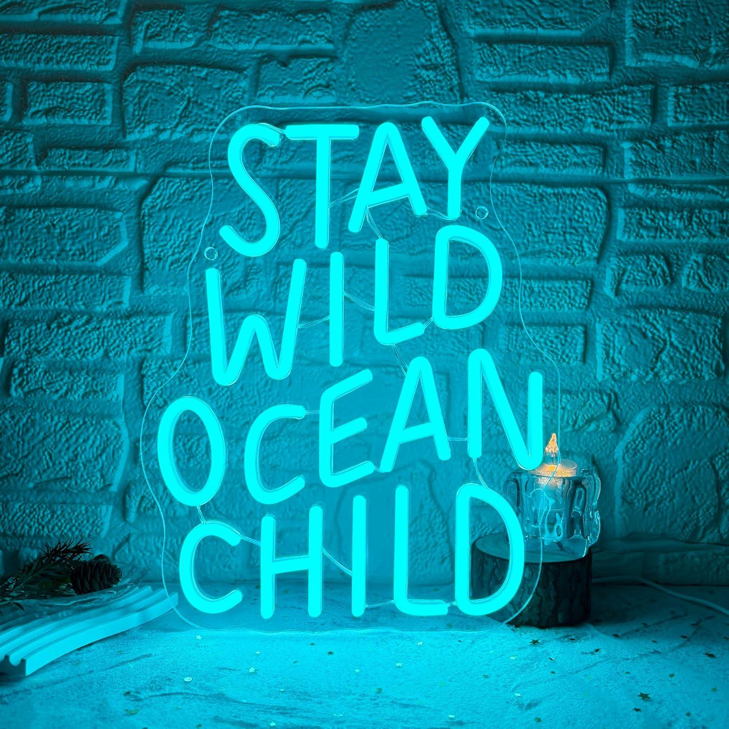 Stay Wild Ocean Child Neon-Sch – Baby Nursery Ocean Theme Bewertung und Preis