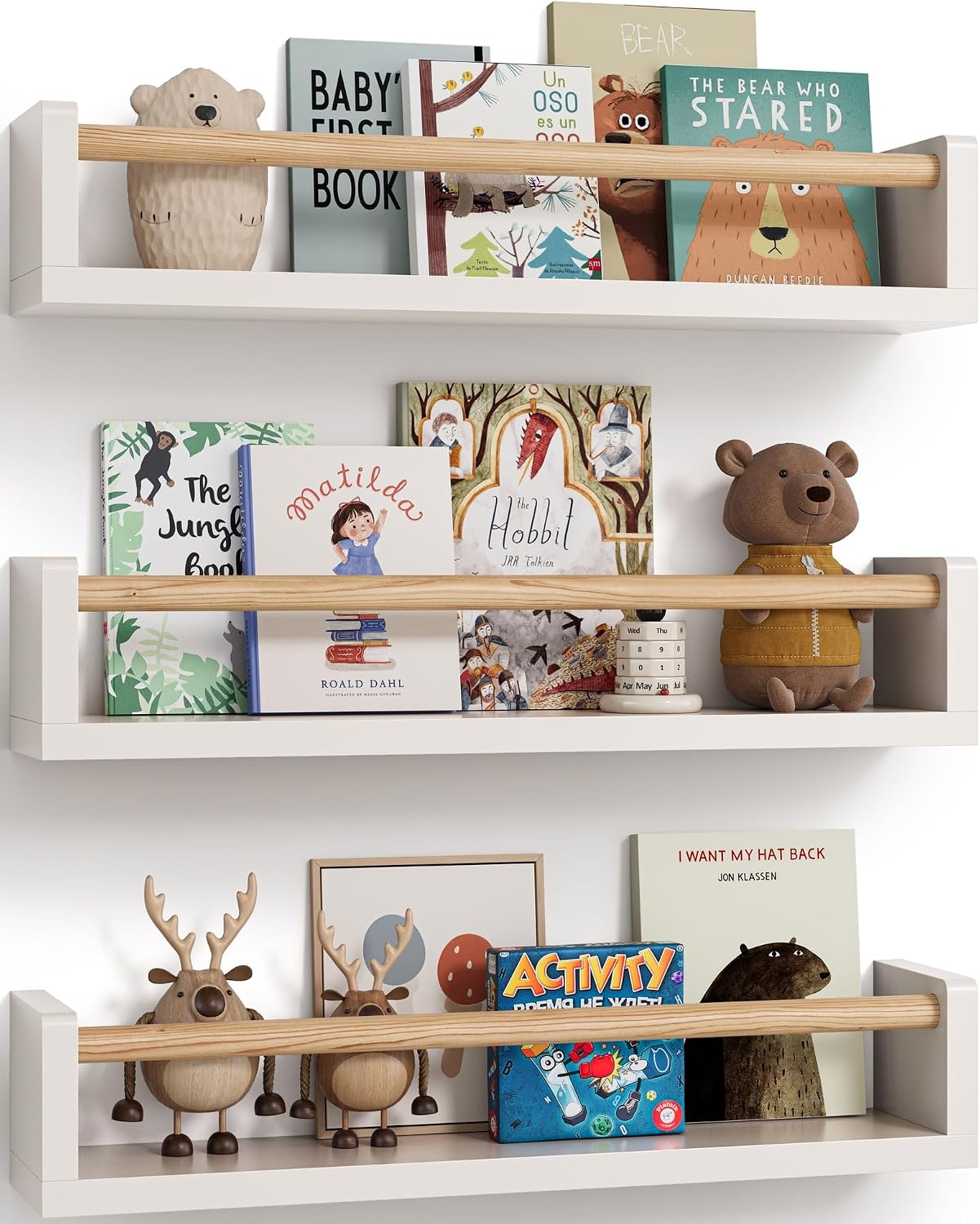 Set aus 3 schwebenden Bücherre – Baby Nursery Shelf Bewertung und Preis