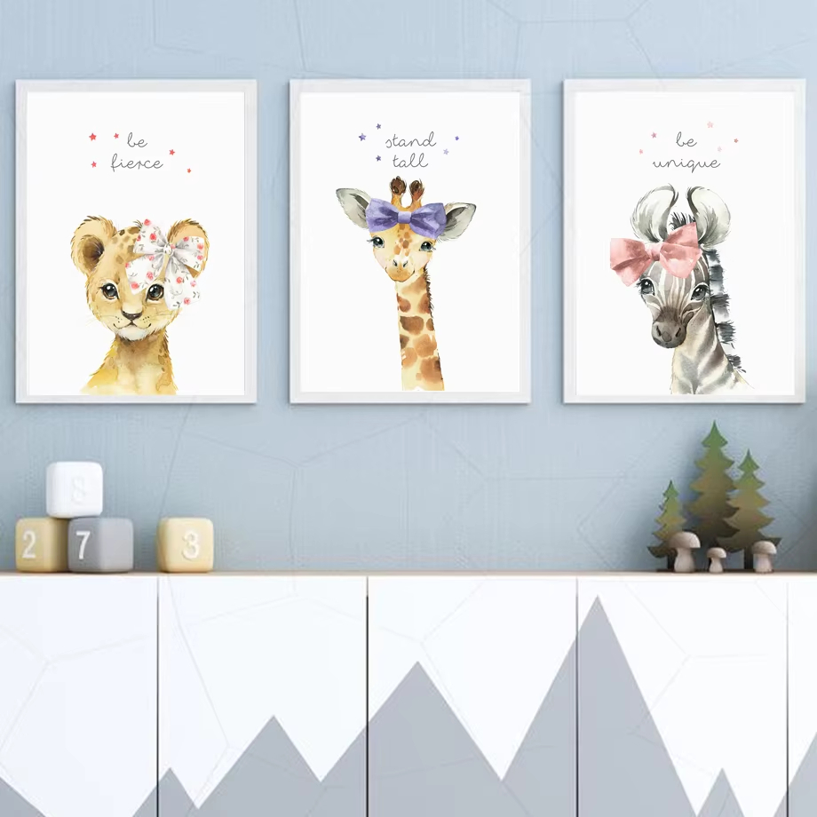 Löwe Zebra Giraffe Elefant Nil – Baby Nursery Mirror Bewertung und Preis
