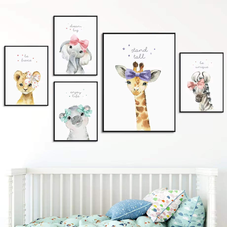 Löwe Zebra Giraffe Elefant Nil – Baby Nursery Mirror Bewertung und Preis