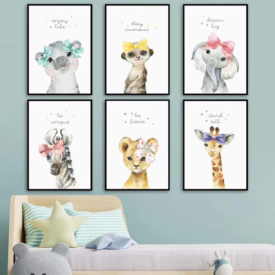 Löwe Zebra Giraffe Elefant Nil – Baby Nursery Mirror Bewertung und Preis